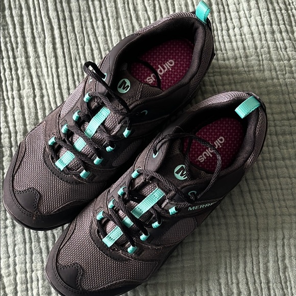 Merrell Women's Black and Teal Hiking Shoes size 10.5 - Picture 3 of 9